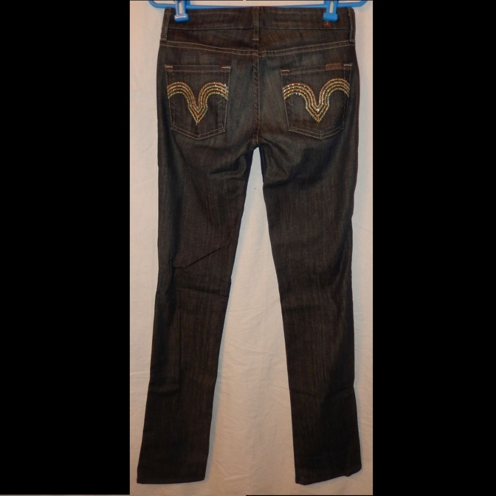7 FOR ALL MANKIND Jeans Kate Straight Leg Size 25